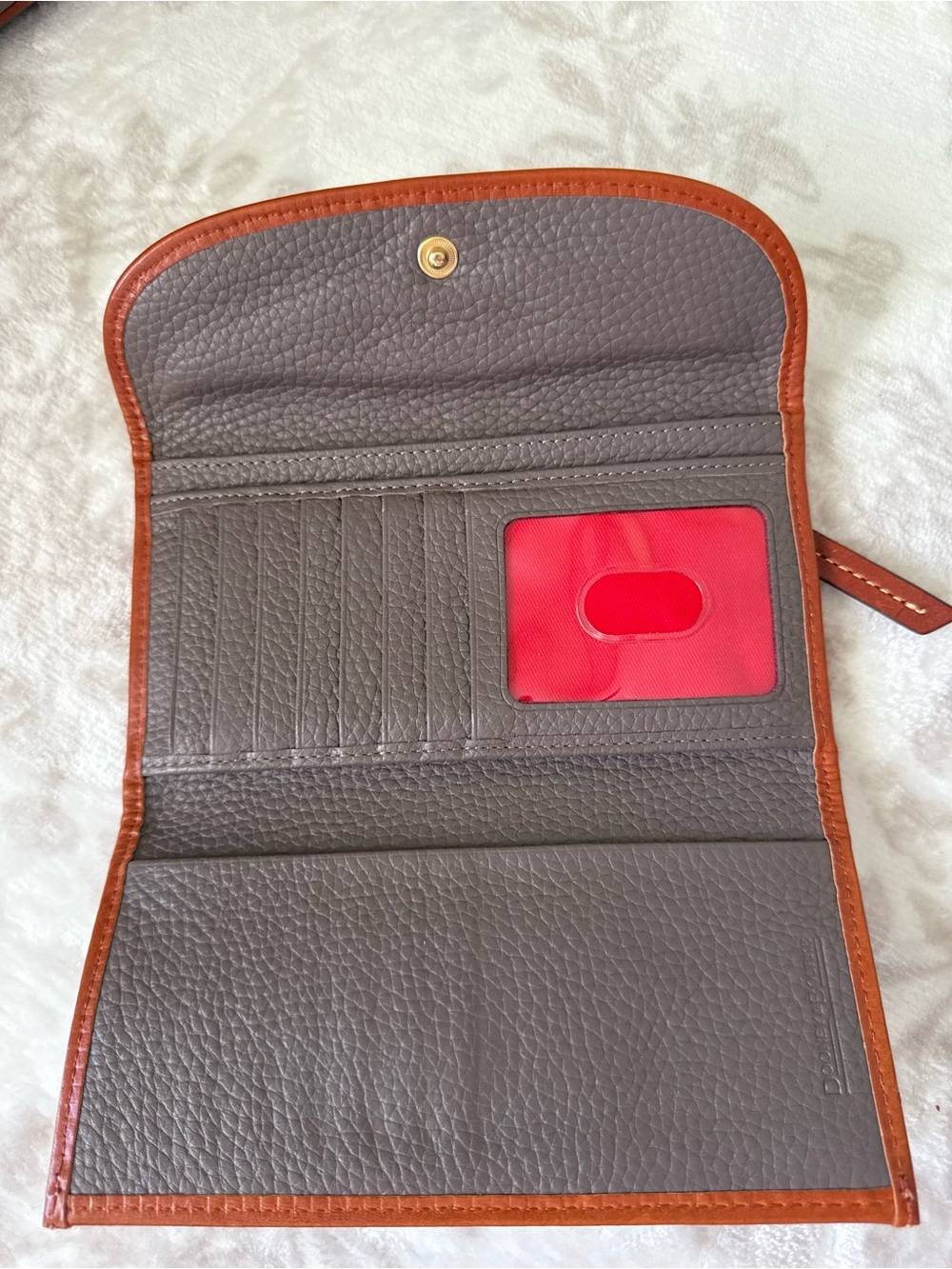 EUC DOONEY & BOURKE Pebble Grain Leather Continental Clutch Wallet - Picture 2 of 8